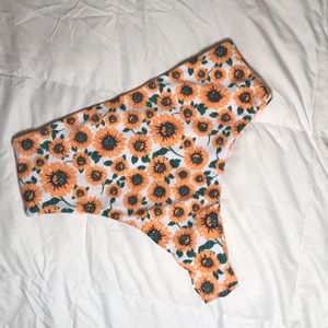 SHEIN sunflower swim bottoms